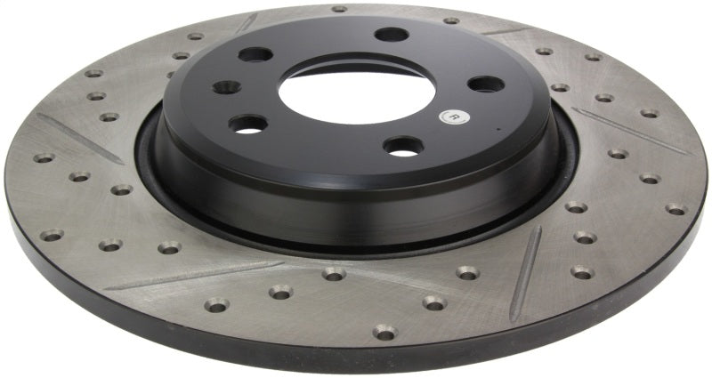 StopTech Power Slot 09-10 Audi A4/A4 Quattro / 08-10 A5 / 10 S4 Rear Right Drilled & Slotted Rotor-thumbmail-9