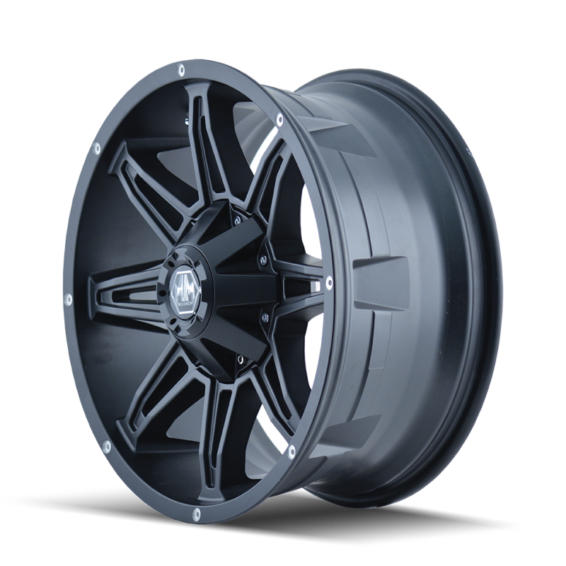 Mayhem 8090 Rampage 18x9 / 6x135 BP / 18mm Offset / 106mm Hub Matte Black Wheel-thumbmail-2