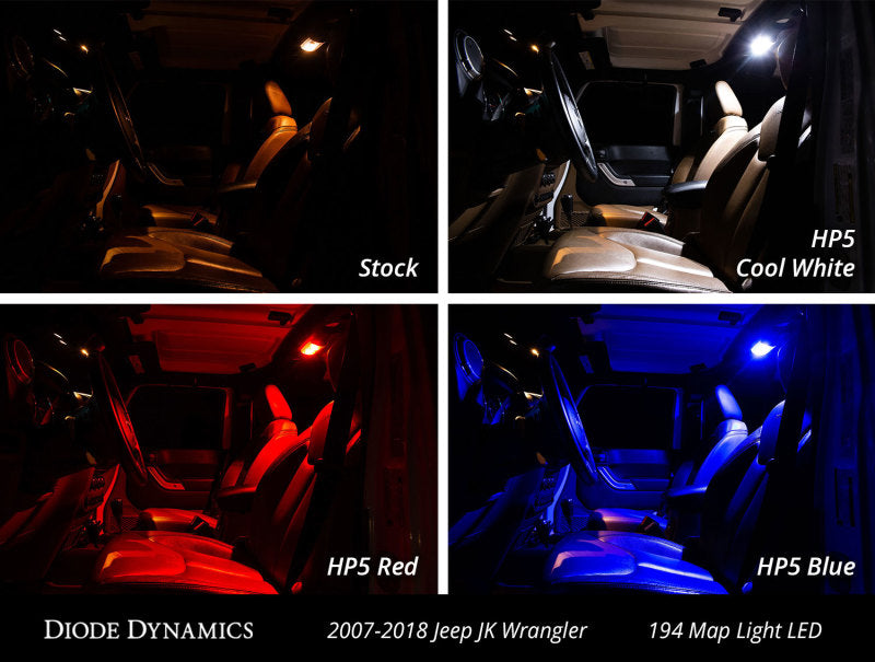 Diode Dynamics Wrangler JK 4dr Interior Kit Stage 1 - Red-thumbmail-7