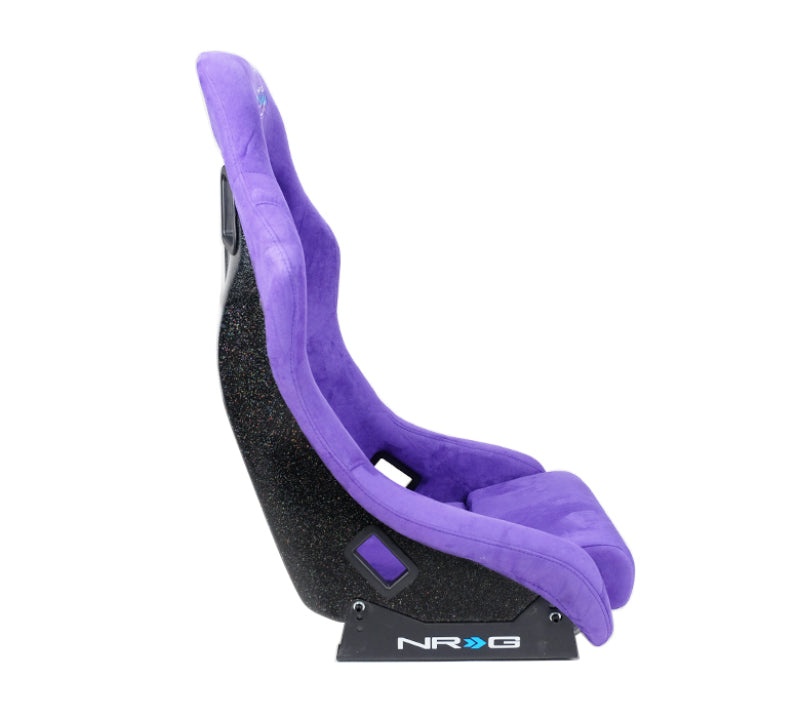 NRG FRP Bucket Seat PRISMA Edition w/ Pearlized Back Purple Alcantara - Medium-thumbmail-9