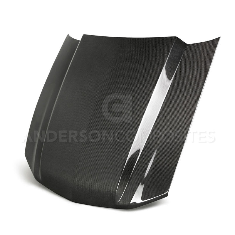 Anderson Composites 2013-2014 Ford Mustang Type-CJ Carbon Fiber Cowl Hood-thumbmail-1