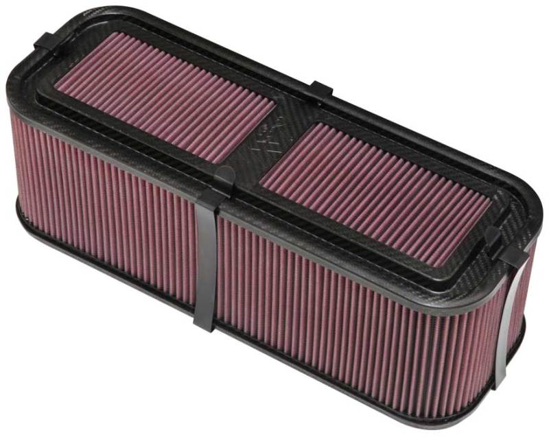 K&N Custom Racing Assembly 19in x 6.5in Carbon Fiber Air Filter-thumbmail-2