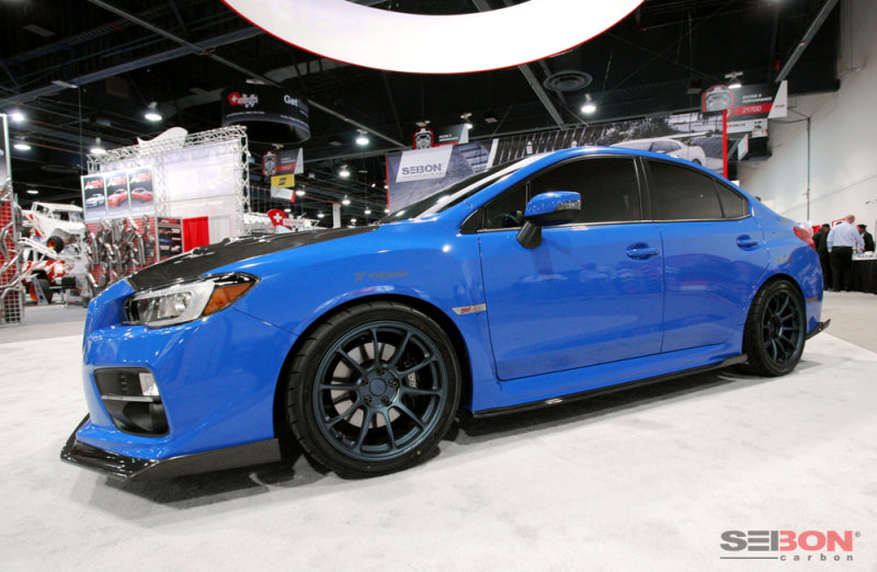 Seibon 15+ Subaru WRX/STI MB Style Carbon Fiber Side Skirts (Pair)-thumbmail-6