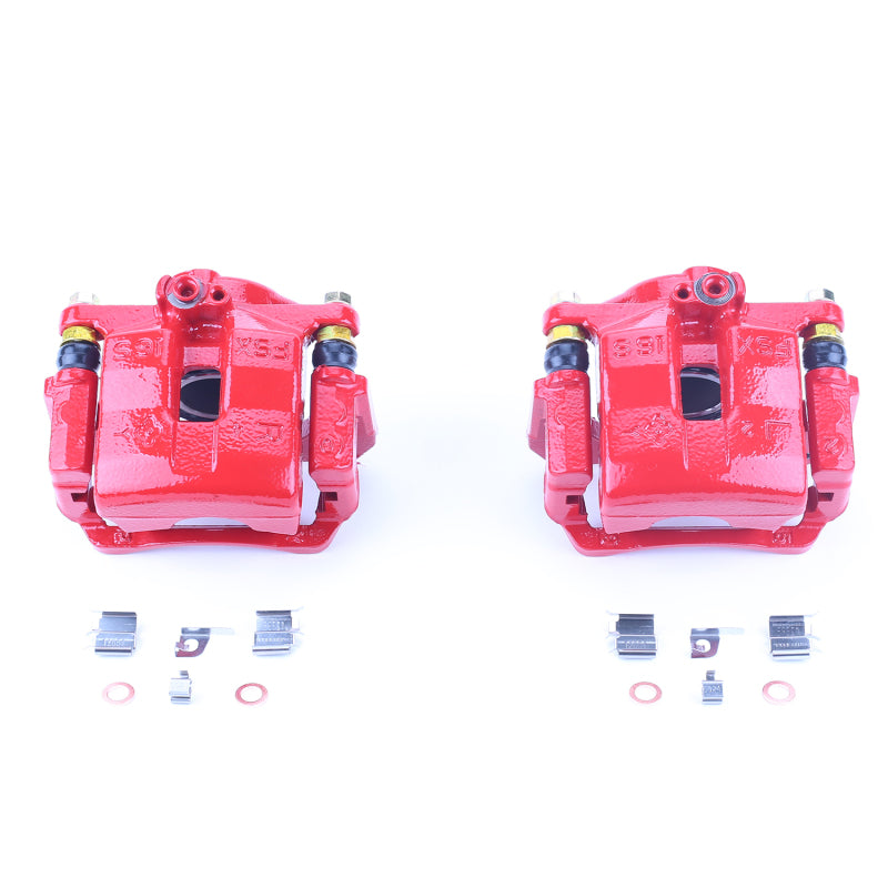 Power Stop 01-05 Mazda Miata Front Red Calipers w/Brackets - Pair-thumbmail-2