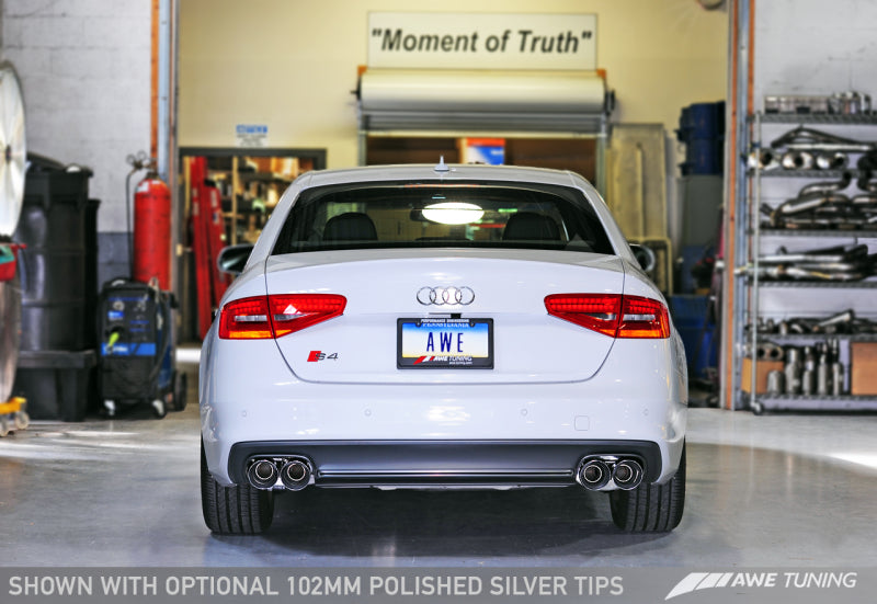 AWE Tuning Audi B8.5 S4 3.0T Touring Edition Exhaust System - Chrome Silver Tips (102mm)-thumbmail-11