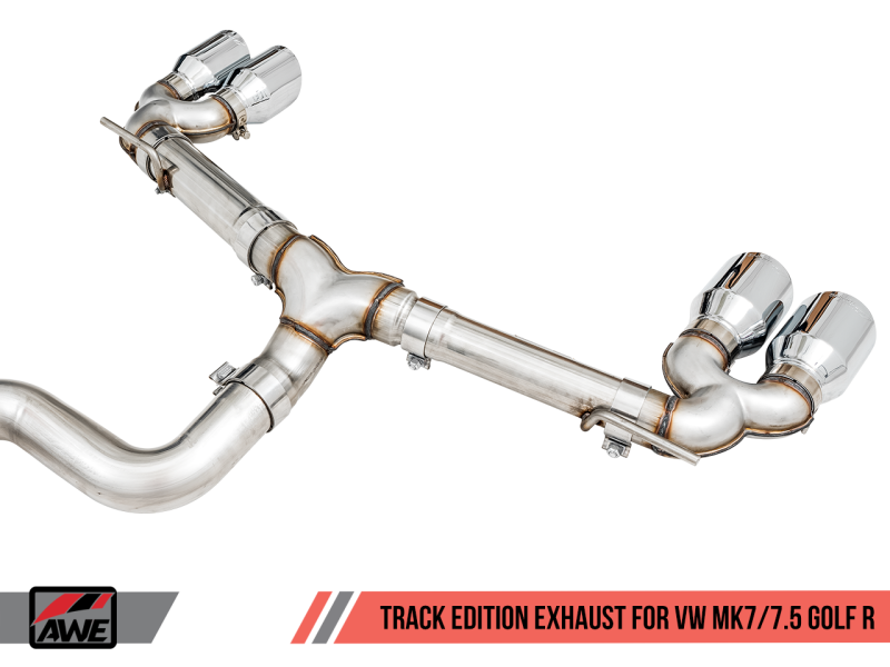 AWE Tuning Mk7 Golf R Track Edition Exhaust w/Chrome Silver Tips 102mm-thumbmail-7