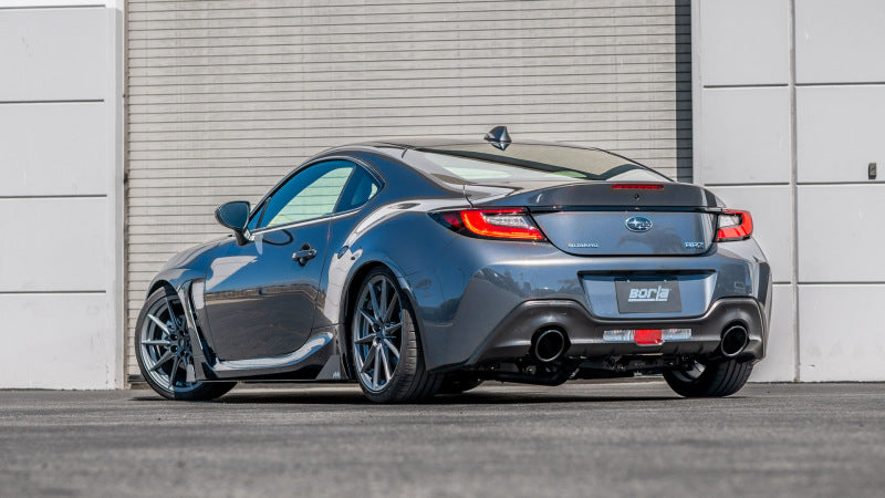 Borla 22-23 Subaru BRZ/Toyota GR86 2.4L RWD AT/MT ATAK Catback Exhaust - Black Chrome Tips-thumbmail-2