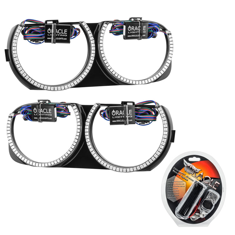 Oracle 15-21 Dodge Challenger Pre-Installed Halo Headlight Bezel - ColorSHIFT-thumbmail-1