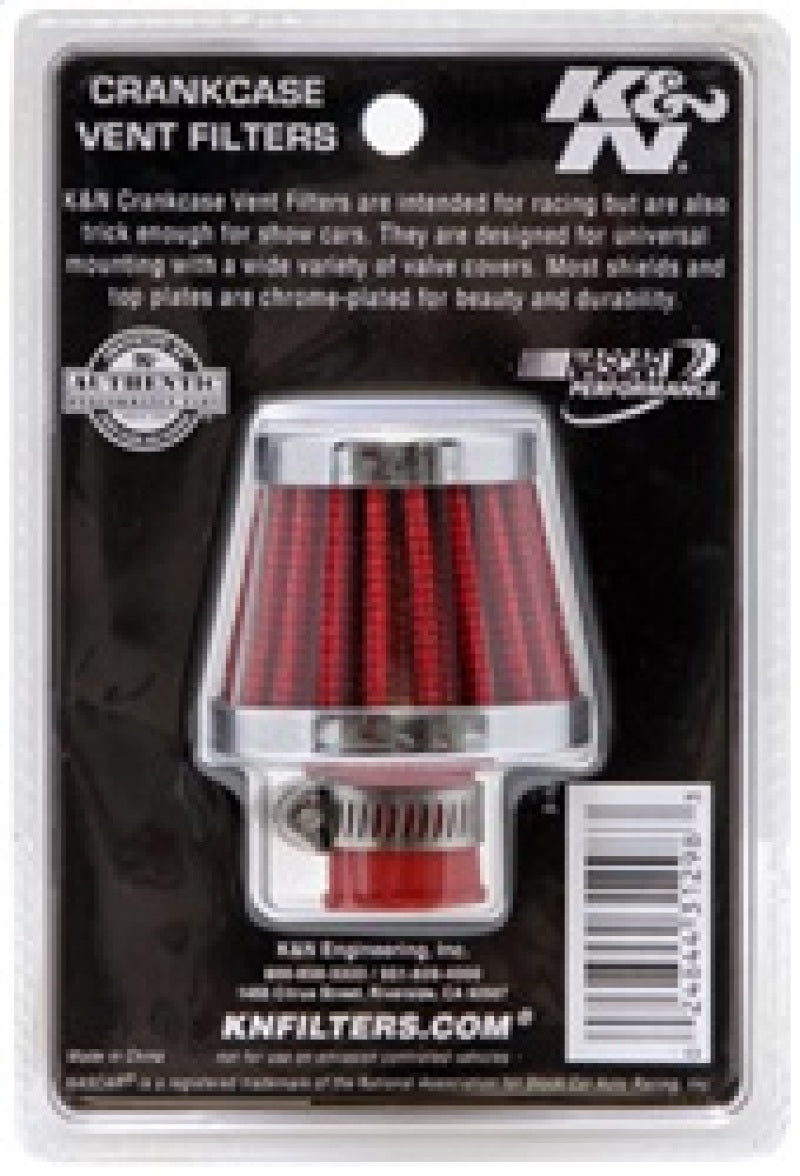 K&N 2in Base OD x .375in Flange ID x 1.75in H Rubber Base Crankcase Vent Filter-thumbmail-14