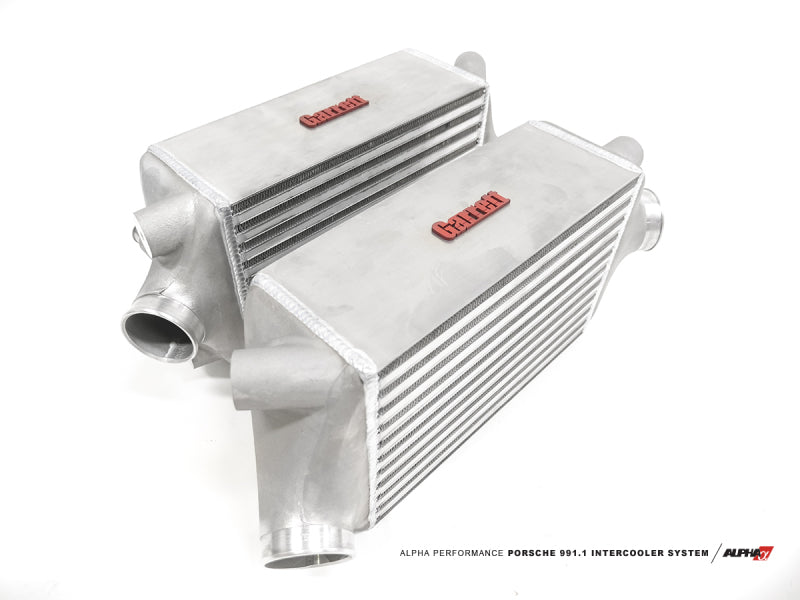 AMS Performance 13-15 Porsche 911 Turbo/Turbo S (991.1) Alpha Intercooler Kit w/Carbon Fiber Shrouds-thumbmail-2