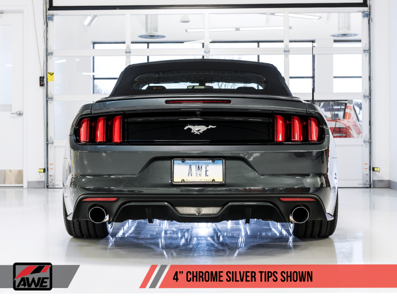 AWE Tuning S550 Mustang EcoBoost Axle-back Exhaust - Touring Edition (Chrome Silver Tips)-thumbmail-11