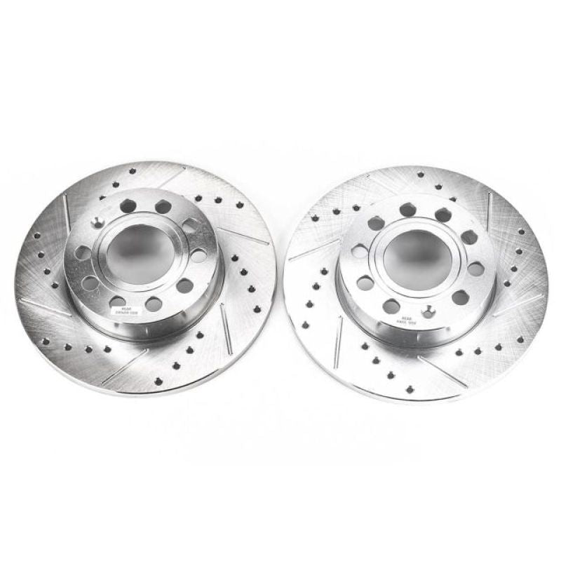 Power Stop 2008 Audi A3 Rear Evolution Drilled & Slotted Rotors - Pair-thumbmail-2