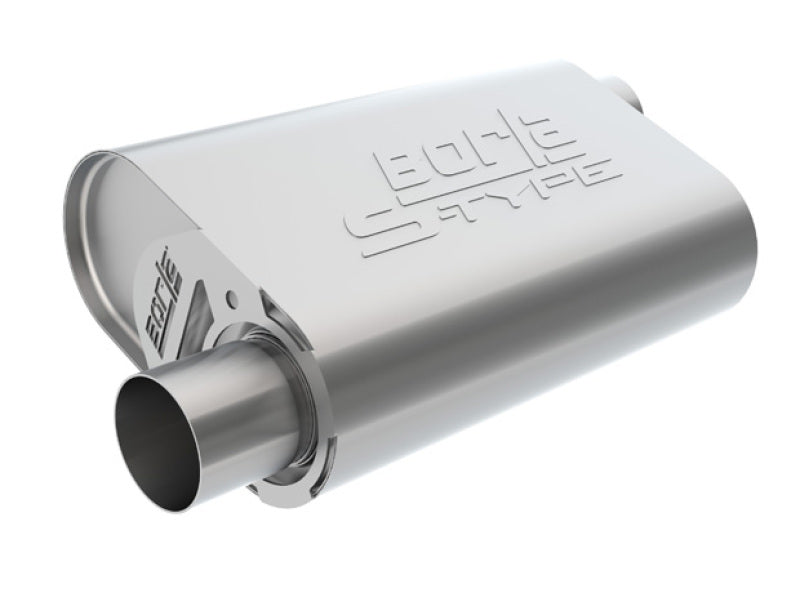 Borla CrateMuffler LS3 S-Type 2.50in Offset/Offset 14inx4.35inx9in Oval Muffler-thumbmail-2
