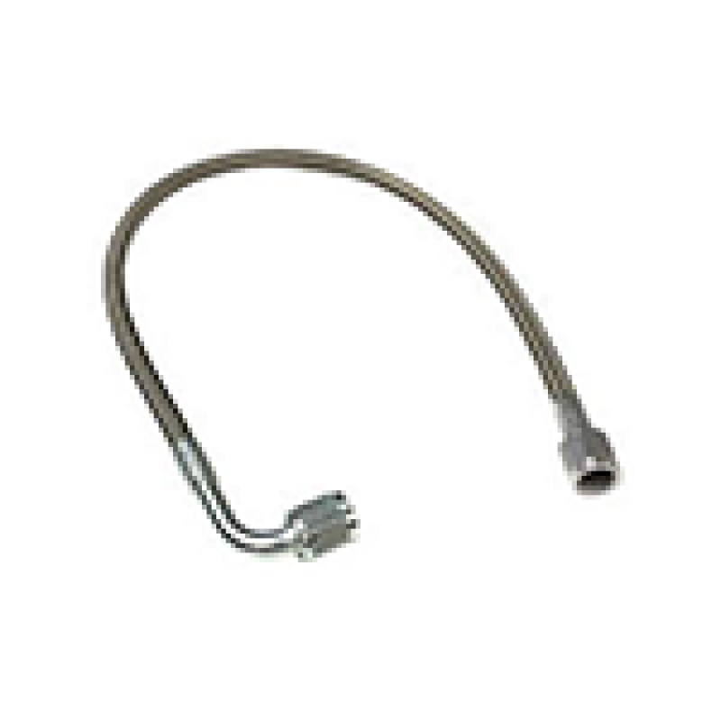 Fragola -4AN PFTE Ext Black Hose Assembly Straight x 90 Degree 10in-thumbmail-1