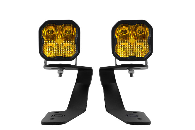 Diode Dynamics 18-21 Subaru Crosstrek Sport SS3 LED Ditch Light Kit - Yellow Combo-thumbmail-2