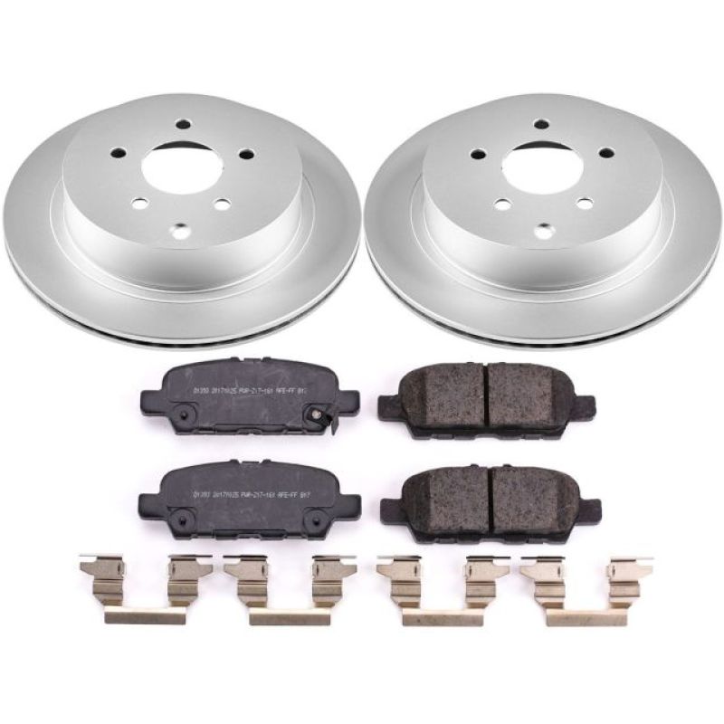 Power Stop 18-19 Infiniti Q50 Rear Z17 Evolution Geomet Coated Brake Kit-thumbmail-1