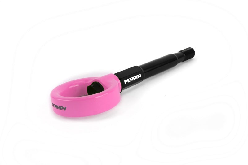 Perrin 18-21 WRX/STI / 13-20 BRZ / 17-20 Toyota 86 Front Tow Hook Kit - Hyper Pink-thumbmail-4