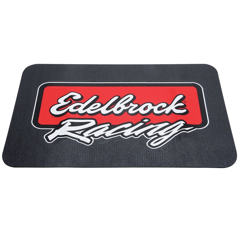 Edelbrock Racing Fender Cover - PVC Foam Mat - 2 Color Printed Edelbrock Racing Logo-thumbmail-4