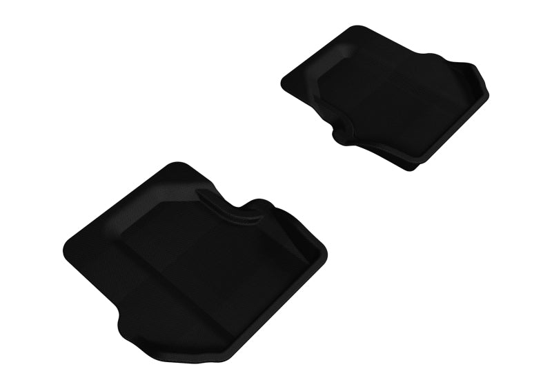 3D MAXpider 2005-2012 Porsche 911 997 Kagu 2nd Row Floormats - Black-thumbmail-1