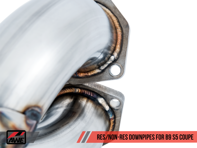 AWE Tuning Audi B9 S5 Coupe 3.0T Track Edition Exhaust - Diamond Black Tips (102mm)-thumbmail-7