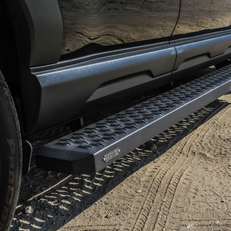 Westin Grate Steps Running Boards 68 in - Textured Black-thumbmail-6