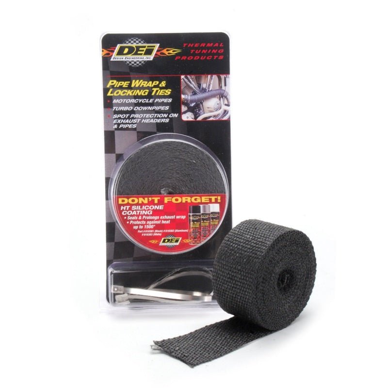 DEI Exhaust Wrap Kit - Pipe Wrap and Locking Tie - Black-thumbmail-6