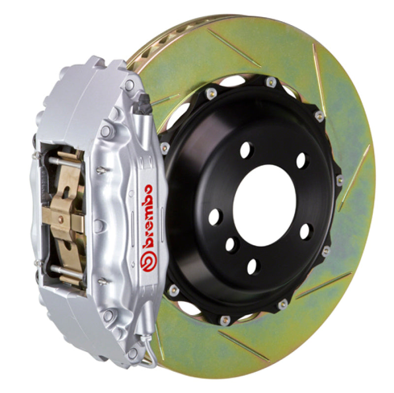 Brembo 08-14 C-Class (Excl 4MATIC/AMG) Fr GT BBK 6Pis Cast 355x32 2pc Rotor Slotted Type1-Silver-thumbmail-1