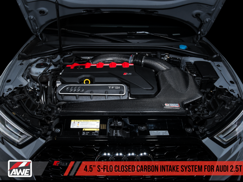 AWE Tuning Audi RS3 / TT RS S-FLO Closed Carbon Fiber Intake-thumbmail-8