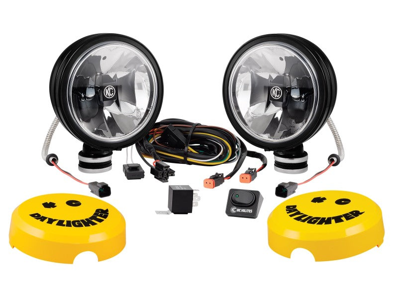 KC HiLiTES Daylighter Gravity G6 LED 20w SAE/ECE Driving Beam (Pair Pack System) - Black SS-thumbmail-3