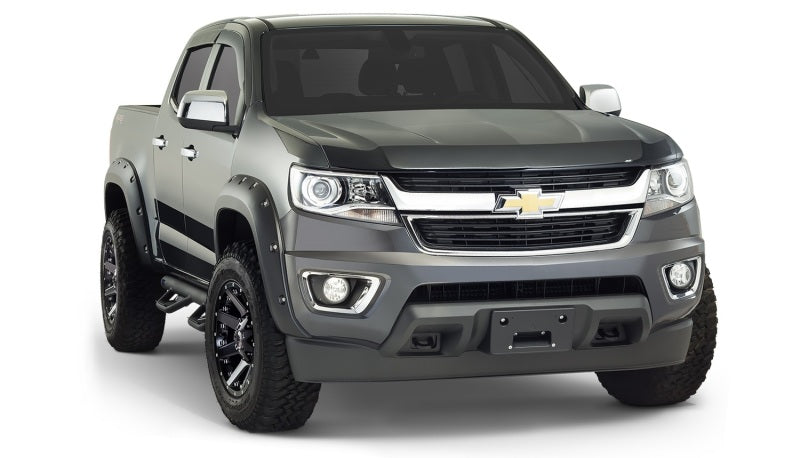Bushwacker 15-18 Chevy ado Fleetside Pocket Style Flares 4pc 74.0in Bed - Black-thumbmail-12