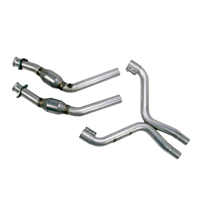 BBK 11-14 Mustang 3.7 V6 High Flow X Pipe With Catalytic Converters - 2-1/2-thumbmail-3