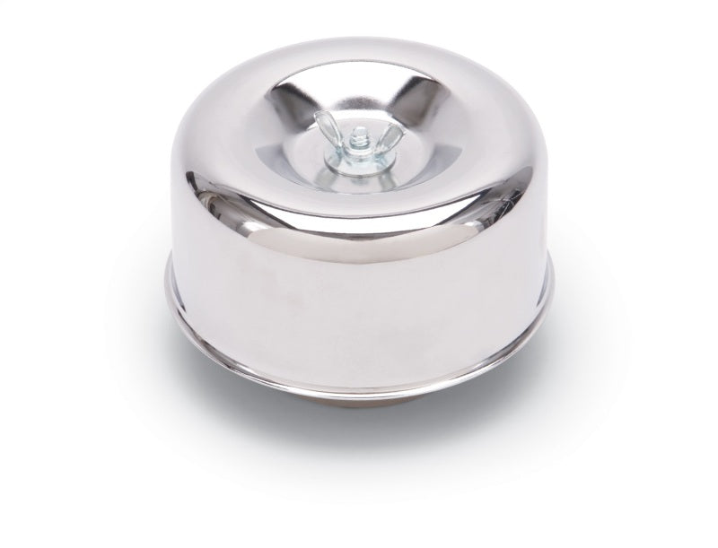 Edelbrock Air Cleaner 94 Series Round Steel Top 4 65In Dia X 3 125In 2 63In ID Raised Base Chrome-thumbmail-12