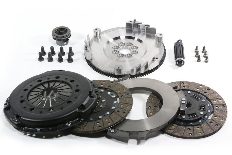 DKM Clutch BMW E46 M3 MS Twin Disc Clutch Kit w/Steel Flywheel (660 ft/lbs Torque)-thumbmail-2