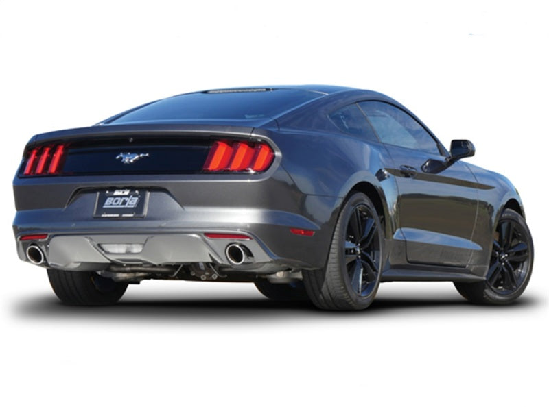 Borla Cat Back 15-17 Ford Mustang 3.7L V6 MT/AT 2.25in Pipe 4in Single Round Rolled Tips-thumbmail-4