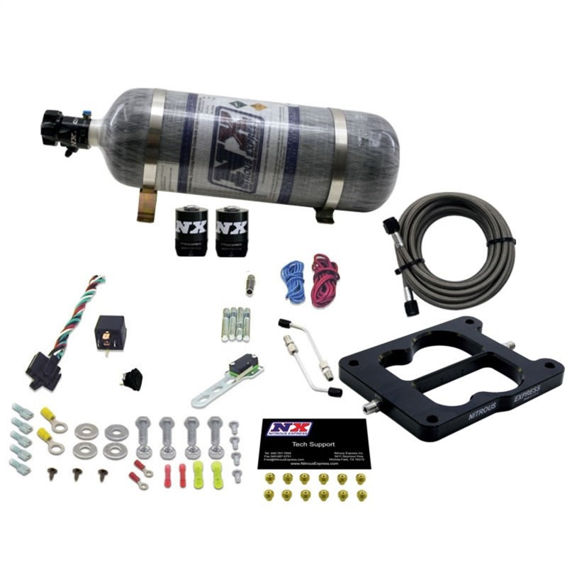 Nitrous Express Q-Jet/Holley Spread Bore Nitrous Kit (50-300HP) w/Composite Bottle-thumbmail-2