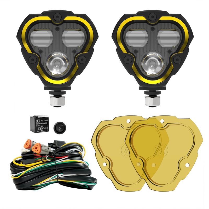 KC HiLiTES FLEX ERA 3 Dual Mode SAE Fog Lights - 2-Light Master Kit-thumbmail-17
