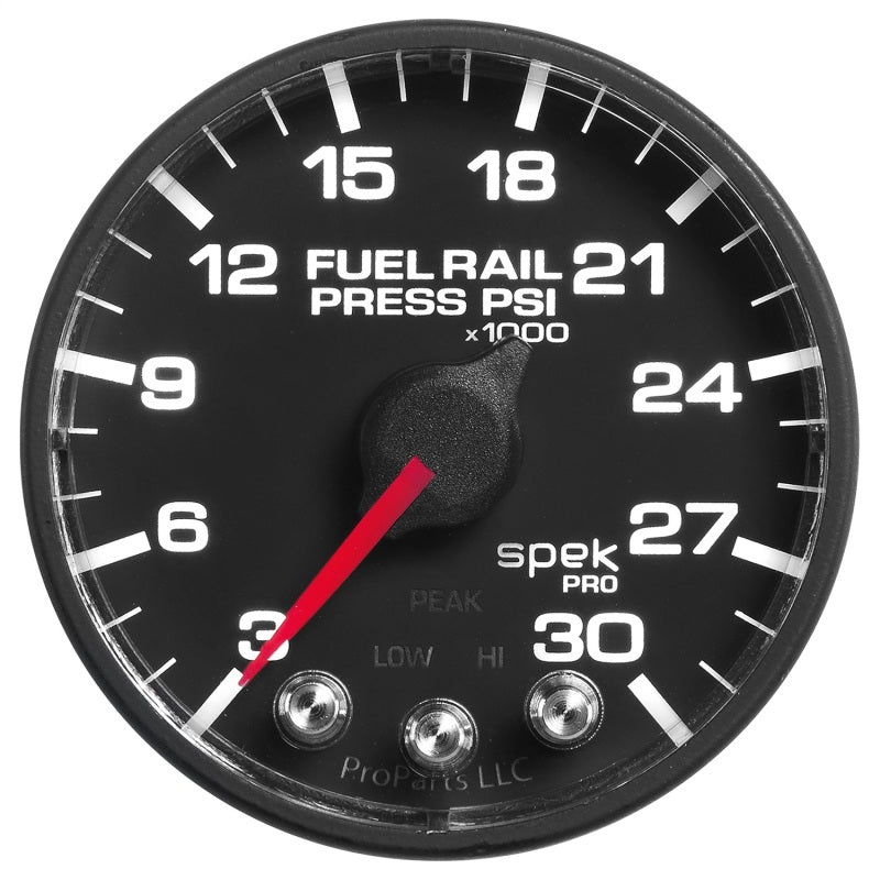 Autometer Spek-Pro Gauge Rail Press 2 1/16in 30Kpsi Stepper Motor W/Peak & Warn Blk/Blk-thumbmail-7
