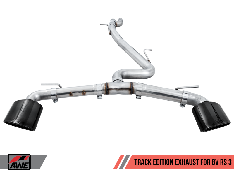 AWE Tuning 17-19 Audi RS3 8V Track Edition Exhaust - Diamond Black Tips RS-Style Tips-thumbmail-6