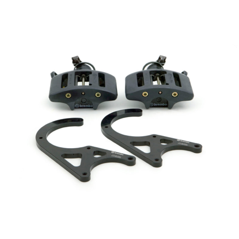 Brembo 01-02 Viper RT-10/GTS/92-00 Viper RT-10/GTS Rear GT BBK 1 Piston Cast 2pc Hand-Brake-Black-thumbmail-1