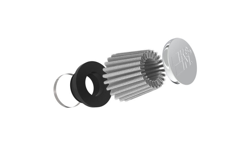 K&N Universal Chrome Filter 1 3/8 inch FLG / 2 1/2 inch Base / 2 inch Top / 2 1/4 inch Height-thumbmail-24