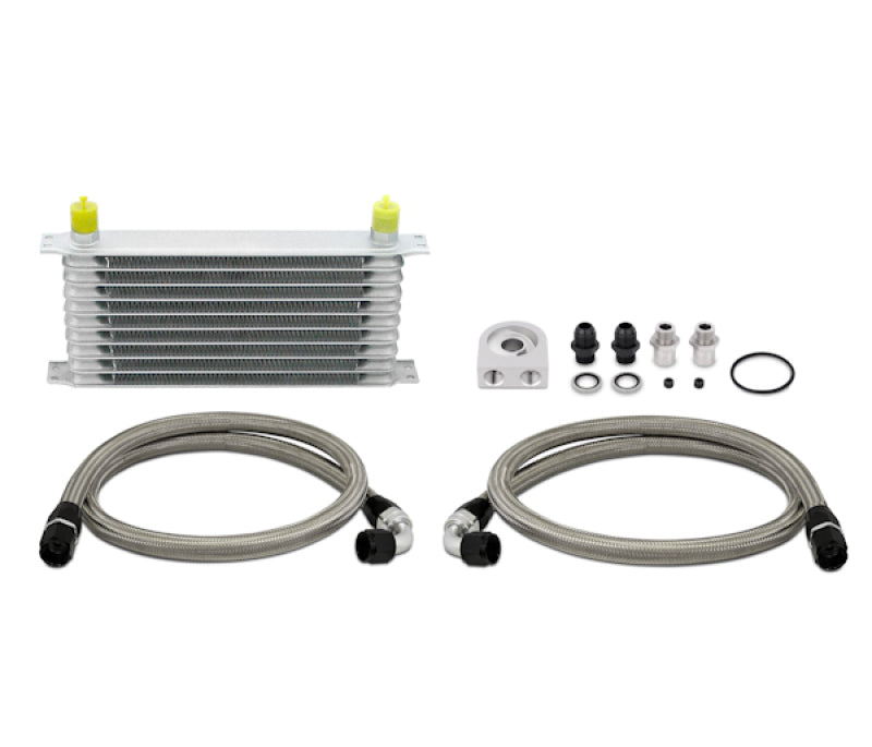 Mishimoto Universal 10 Row Oil Cooler Kit (Metal Braided Lines)-thumbmail-5