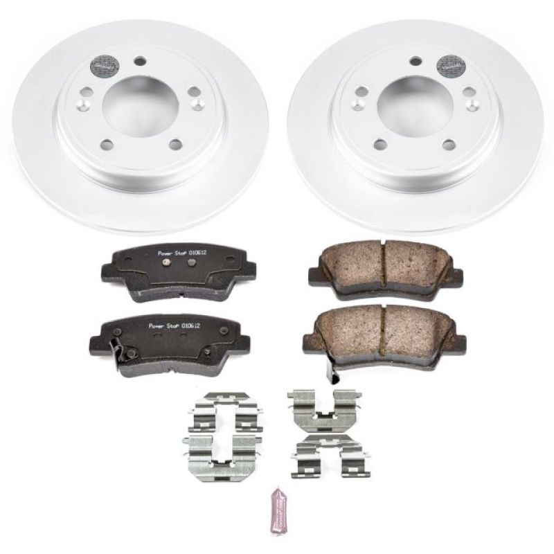 Power Stop 17-19 Hyundai Elantra Rear Z17 Evolution Geomet Coated Brake Kit-thumbmail-1