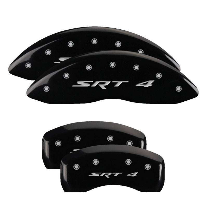 MGP 4 Caliper Covers Engraved Front & Rear C6/Corvette Black finish silver ch-thumbmail-3