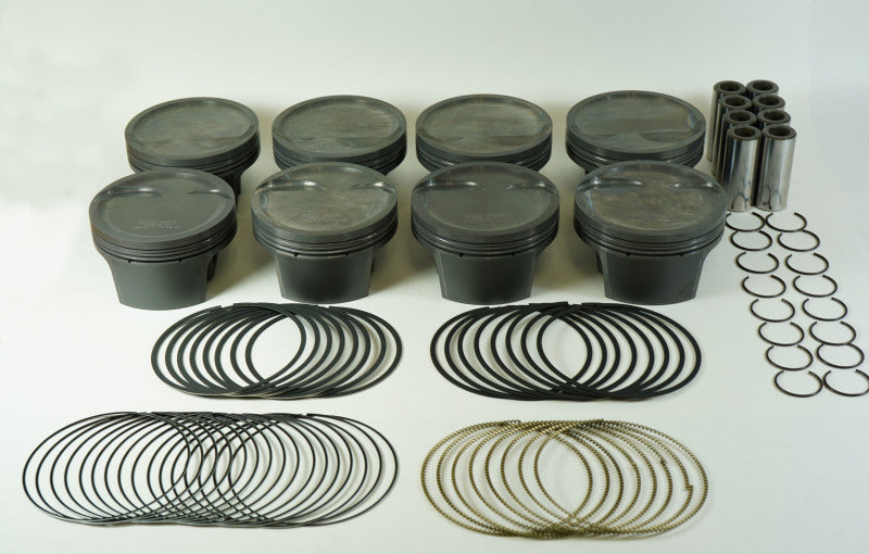 Mahle MS Piston Set GM LS 347ci 3.905in Bore 3.622stk 6.125in Rod .927 Pin -16cc 8.9 CR Set of 8-thumbmail-3