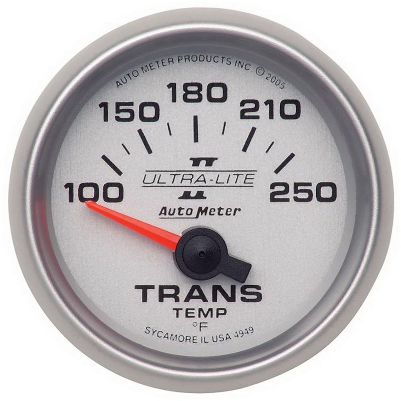 Autometer Ultra-Lite II 52mm 100-250 Deg F Short Sweep Electric Transmission Temperature Gauge-thumbmail-1