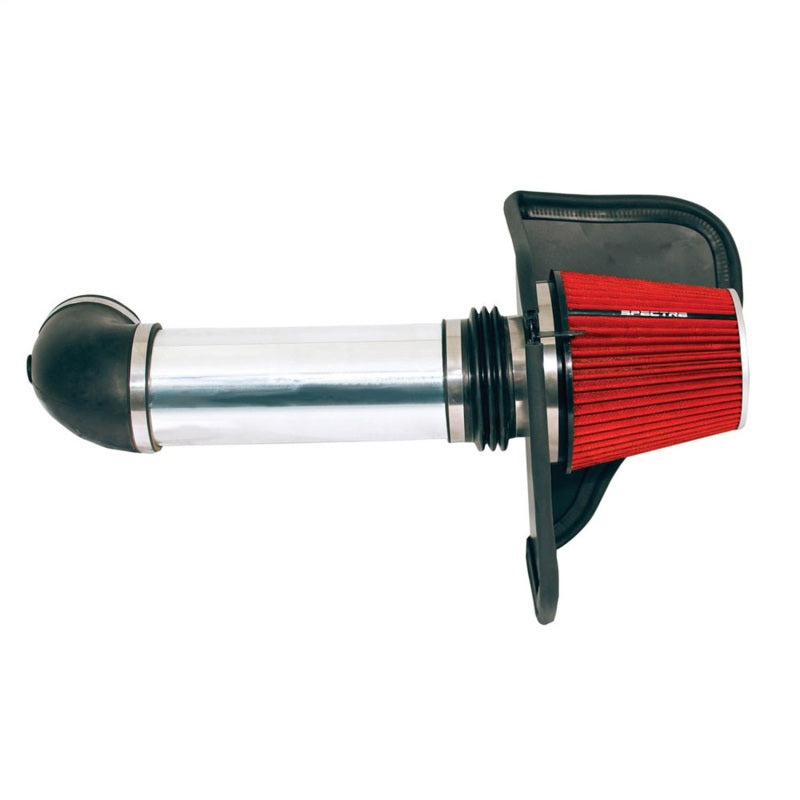Spectre 05-10 Chrysler 300C V8-5.7/6.1L F/I Air Intake Kit - Polished w/Red Filter-thumbmail-2