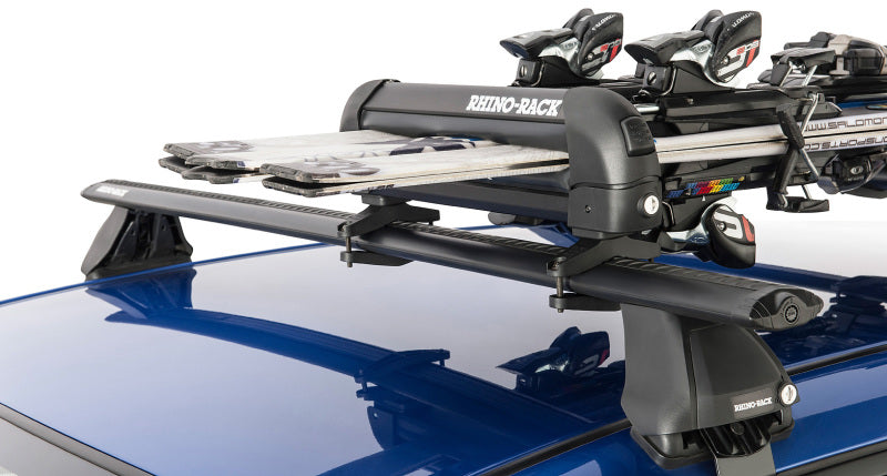 Rhino-Rack Universal Ski/Snowboard Carrier - Fits 3 Pairs of Skis or 2 Snowboards - Black-thumbmail-7