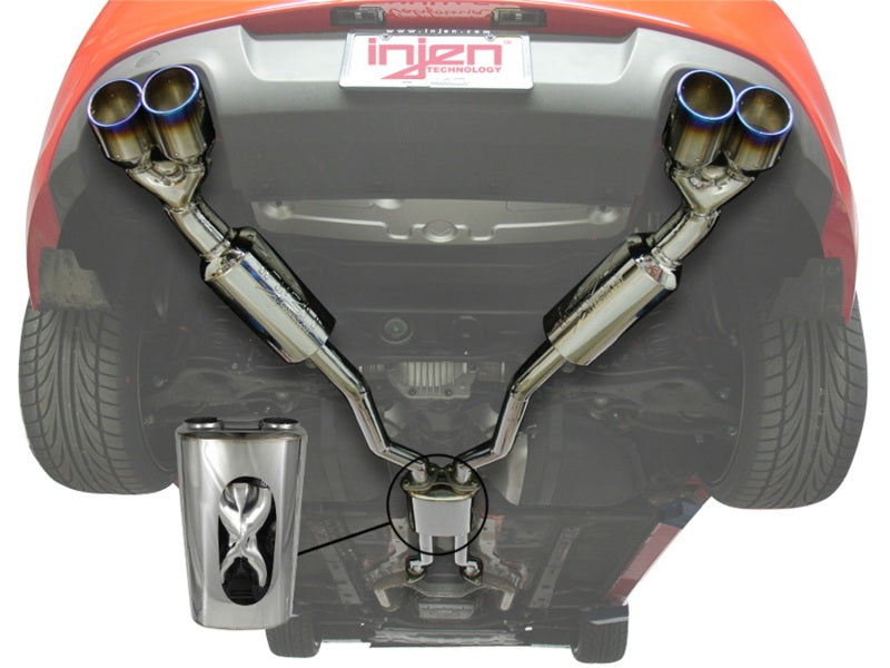 Injen 10-15 Hyundai Genesis Coupe 3.8L V6 SS CB Exhaust w/ Quad Titanium Tips-thumbmail-3