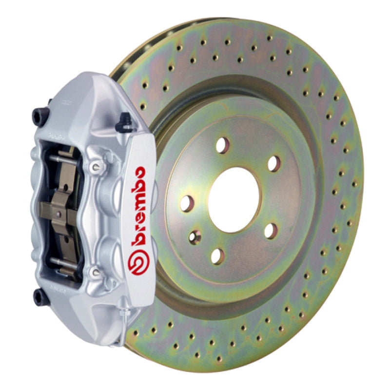 Brembo 08-13 C30 Front GT BBK 4 Piston Cast 336 x28 1pc Rotor Drilled-Silver-thumbmail-1