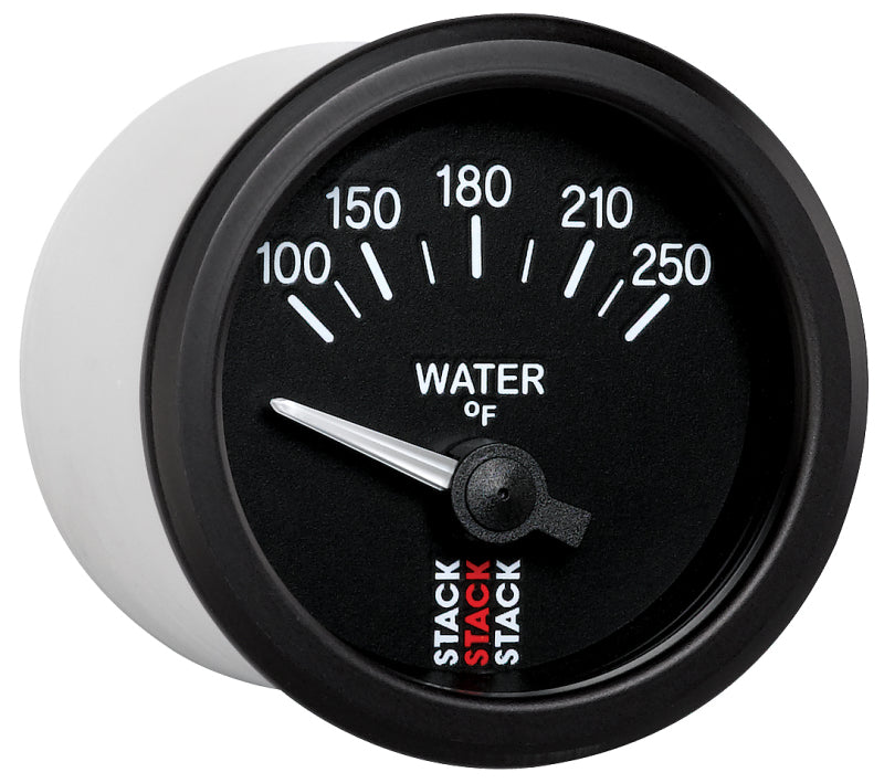 Autometer Stack 52mm 100-250 Deg F 1/8in NPTF Electric Water Temp Gauge - Black-thumbmail-5